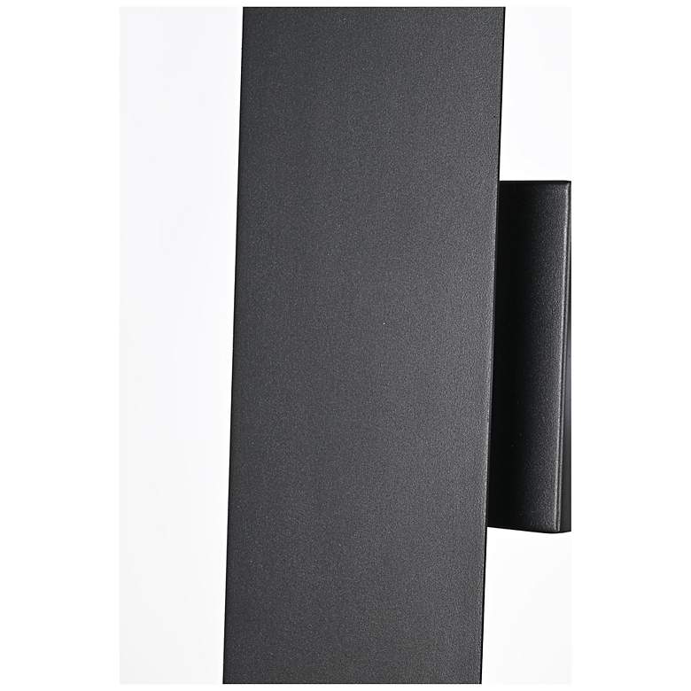 Image 6 Elegant Waylen 4.5 x 48 inch Outdoor Wall Sconce in Black more views
