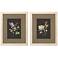 Elegant Wildflowers 24"W x 30"H Framed Art Set of 2