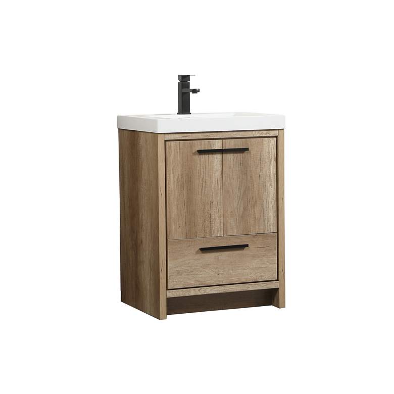 Image 3 Elegant Wyatt 24 In. Bathroom Vanity In Natural Oak more views