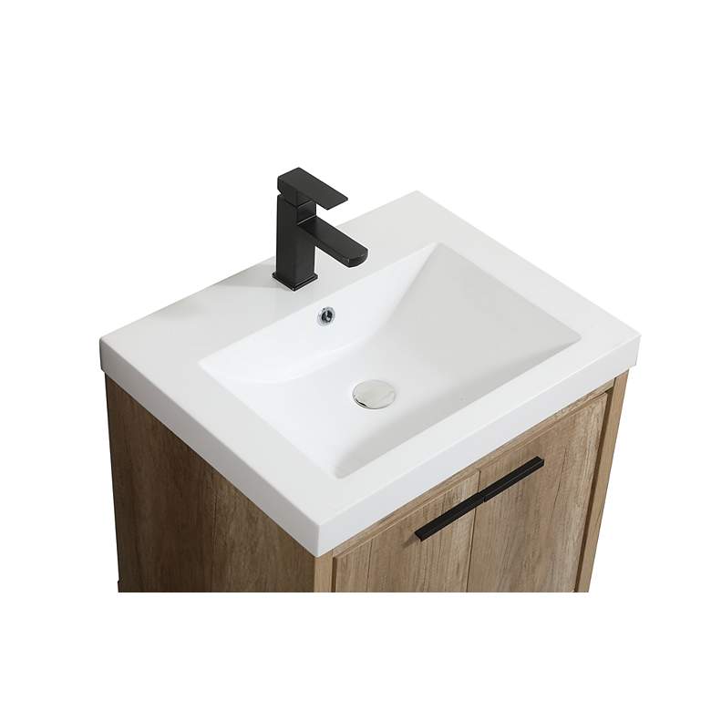 Image 6 Elegant Wyatt 24 In. Bathroom Vanity In Natural Oak more views
