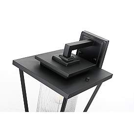 Image5 of Elegant York 10 Inch Outdoor Wall Sconce in Black more views
