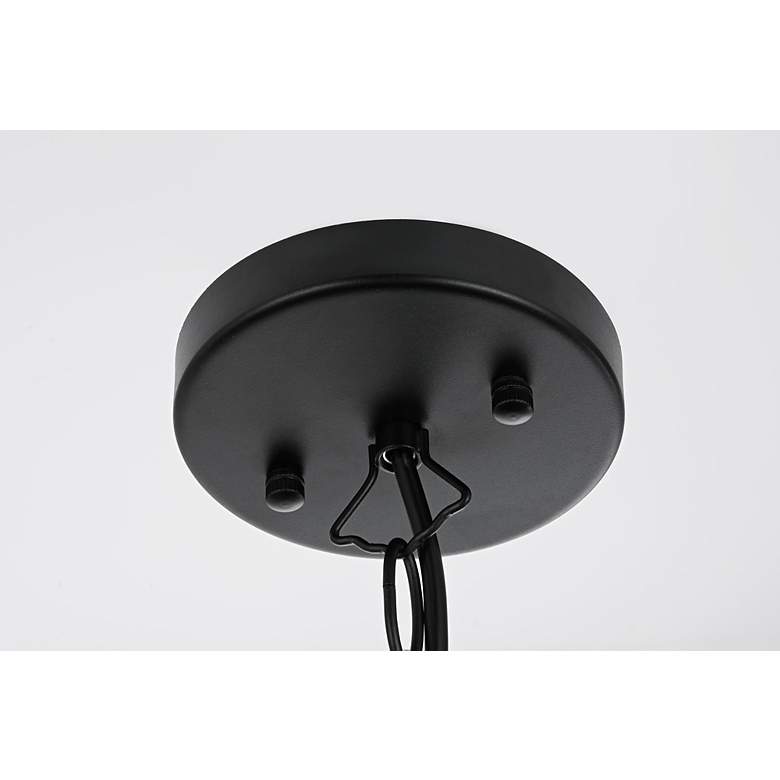 Image 6 Elegant York 6.5 Inch Outdoor Pendant in Black more views