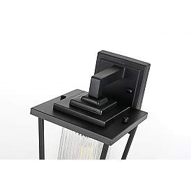 Image5 of Elegant York 6.5 Inch Outdoor Wall Sconce in Black more views