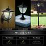 Watch A Video About the Elegante Black Outdoor Solar LED Pier Mount Light