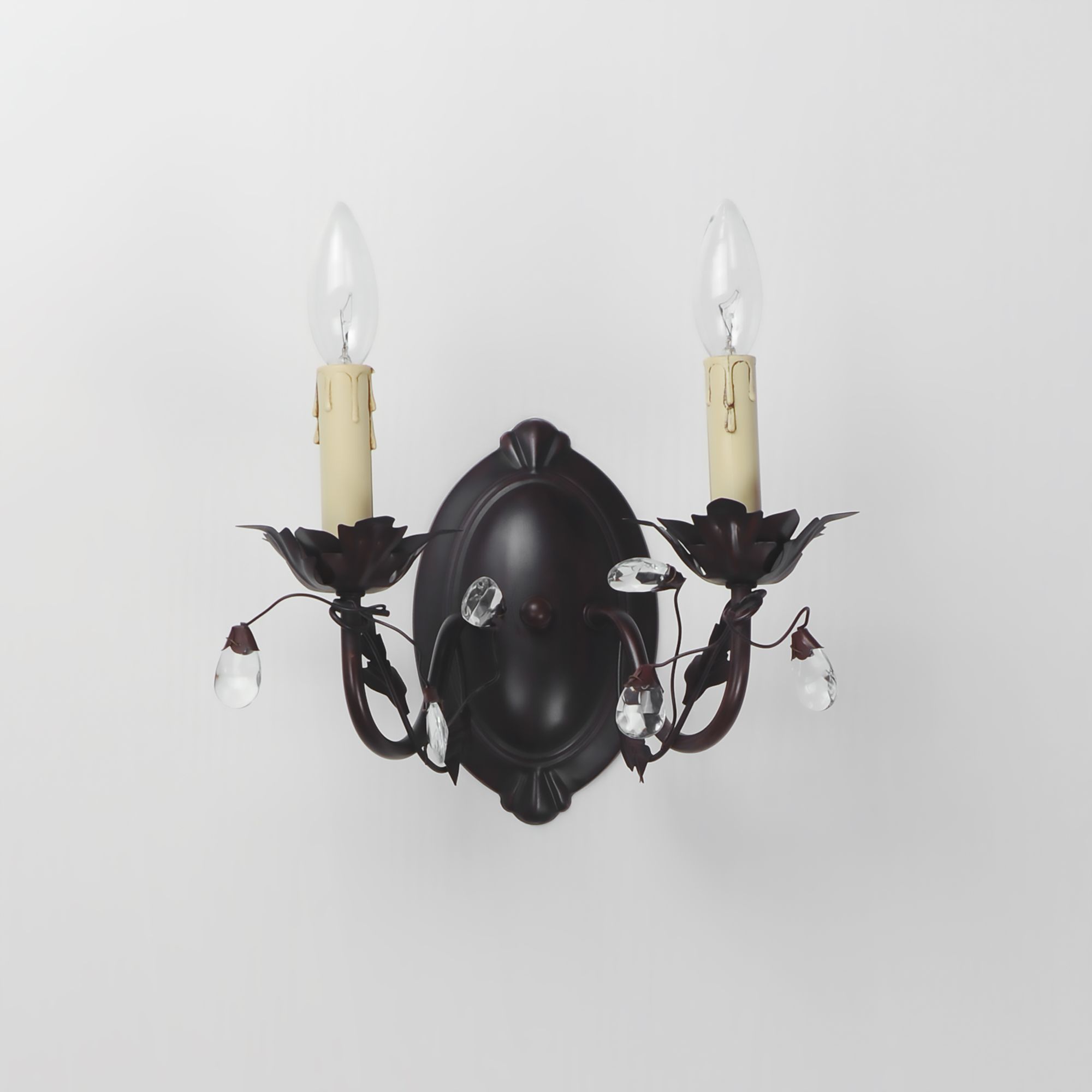 Image 2 Elegante 2-Light Wall Sconce Oil Rubbed Bronze more views