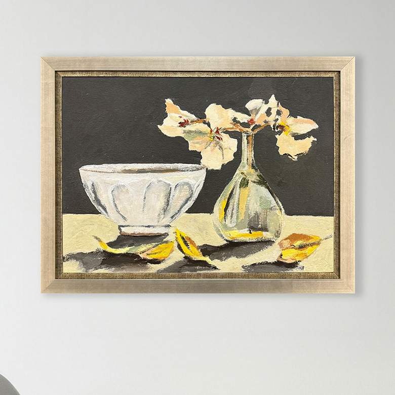 Image 1 Elegy in Neutral II 32"W x 24"H Framed Art