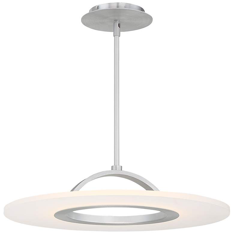 Image 3 Elektron 20"W Brushed Aluminum LED Ceiling/Pendant Light more views