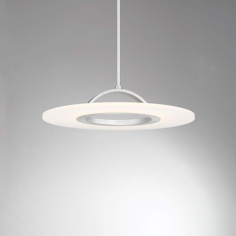 Image 6 Elektron 20"W Brushed Aluminum LED Ceiling/Pendant Light more views