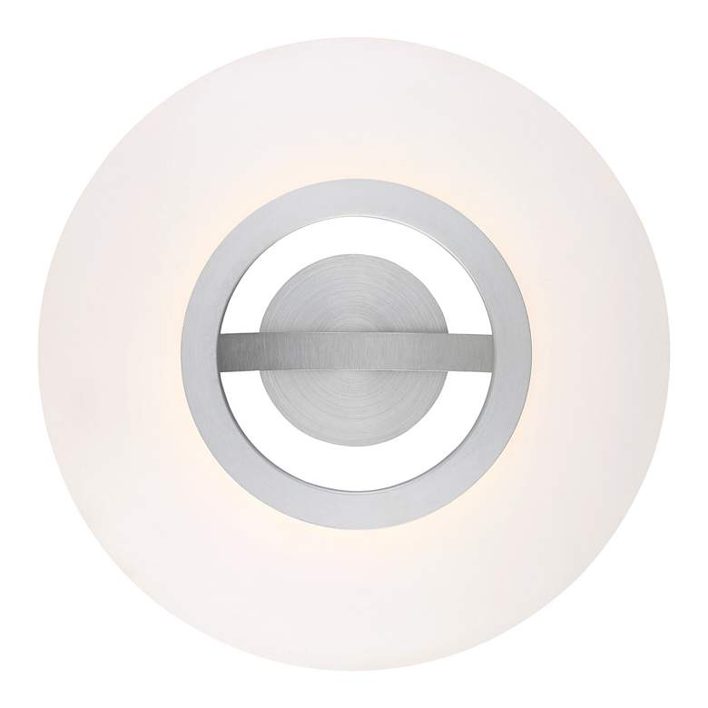 Image 5 Elektron 7"H x 28"W 1-Light Semi-Flush Mount in Brushed Aluminum more views