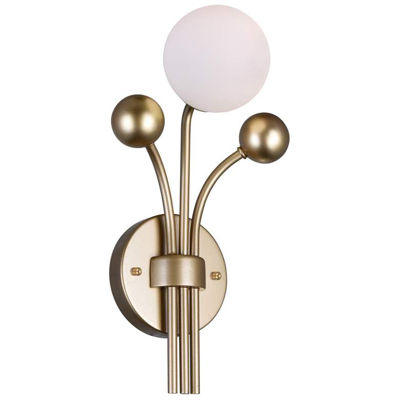 Image 1 Element 1 Light Wall Light With Sun Gold Finish