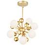 1_Element 16" Wide Sun Gold 8-Light Sputnik Chandelier