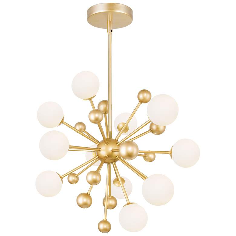 Image 1 Element 24" Wide Sun Gold 11-Light Sputnik Chandelier