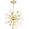 Element 24" Wide Sun Gold 11-Light Sputnik Chandelier