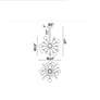 6_Element 24" Wide Sun Gold 11-Light Sputnik Chandelier more views