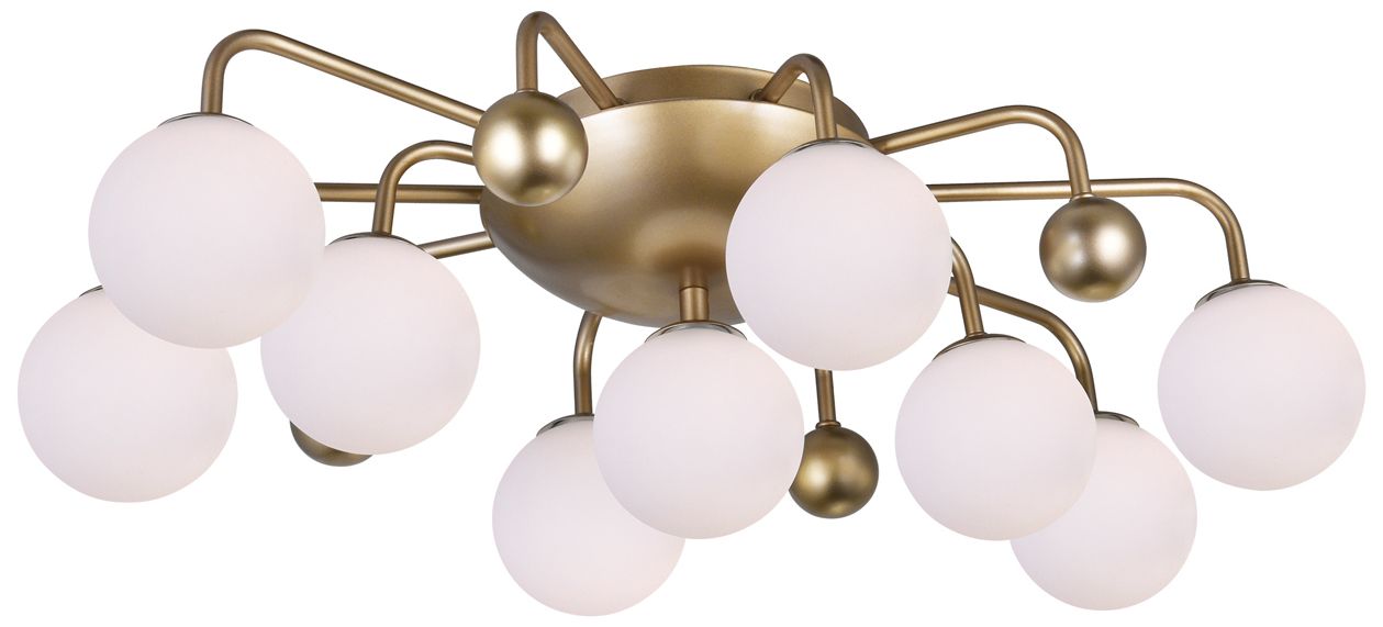 Image 2 Element 9 Light 24in Sun Gold Flush Mount