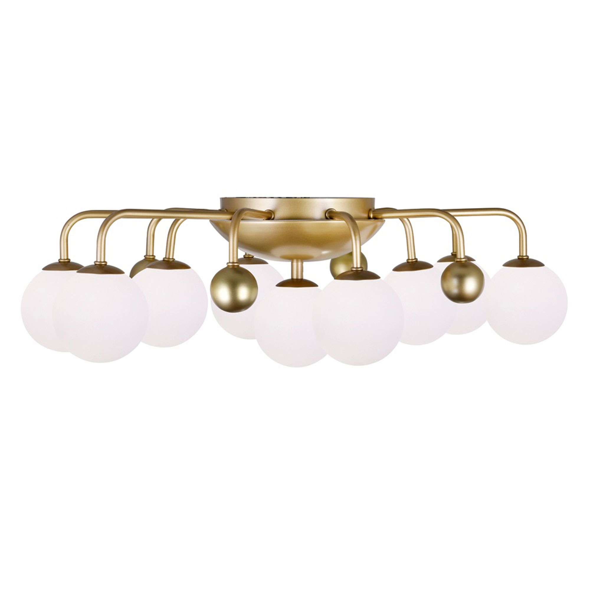 Image 3 Element 9 Light 24in Sun Gold Flush Mount more views