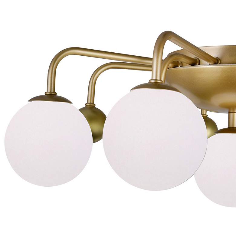 Image 5 Element 9 Light Flush Mount With Sun Gold Finish more views
