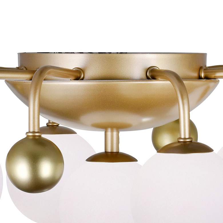 Image 6 Element 9 Light Flush Mount With Sun Gold Finish more views