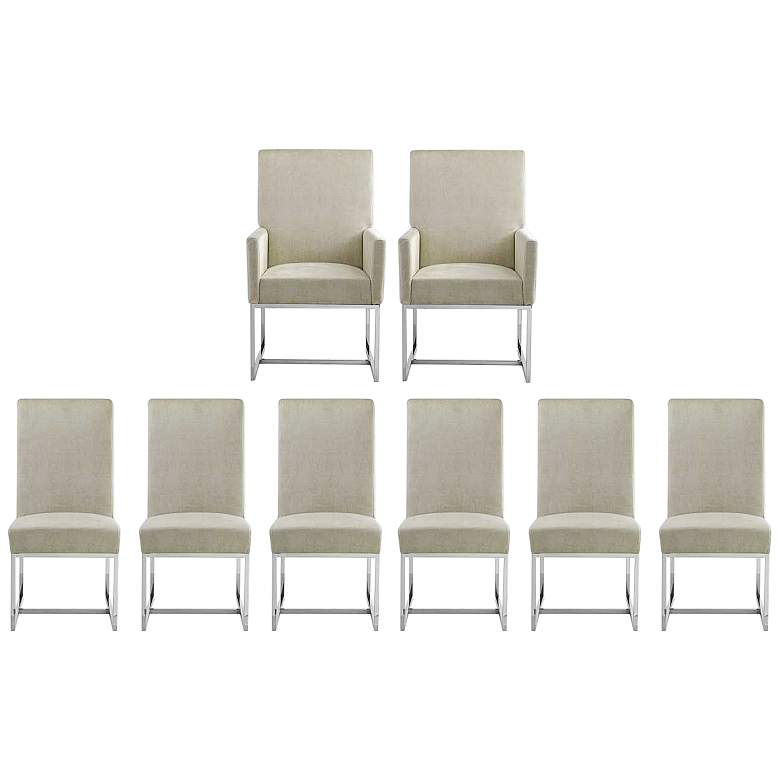 Image 1 Element Champagne Dining Chairs (Set of 8)