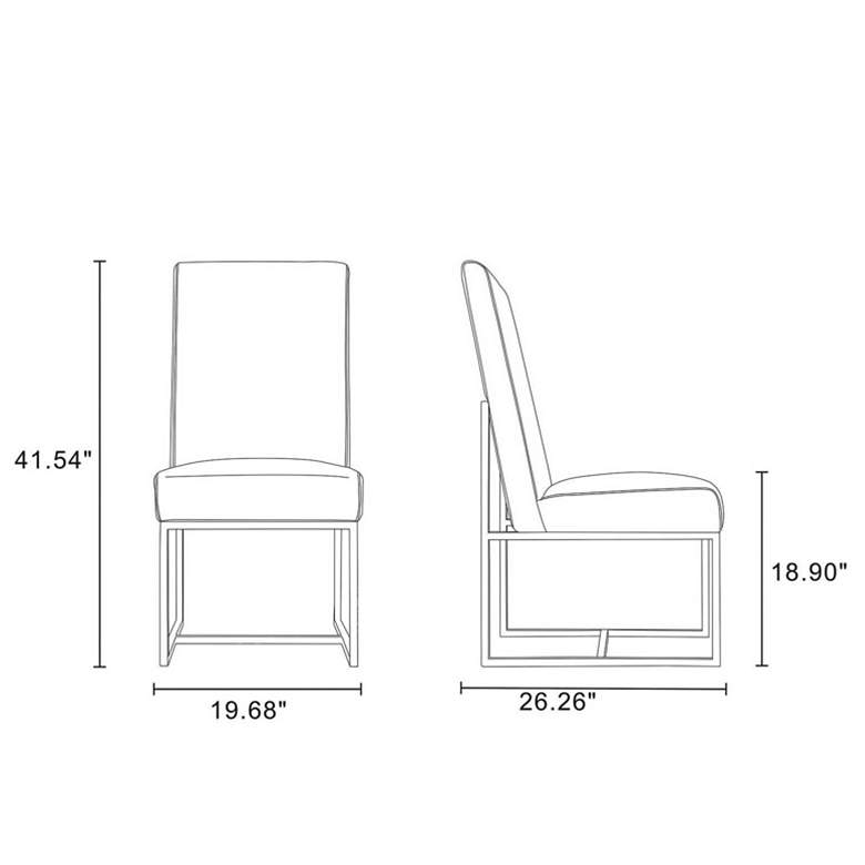 Image 6 Element Champagne Dining Chairs (Set of 8) more views