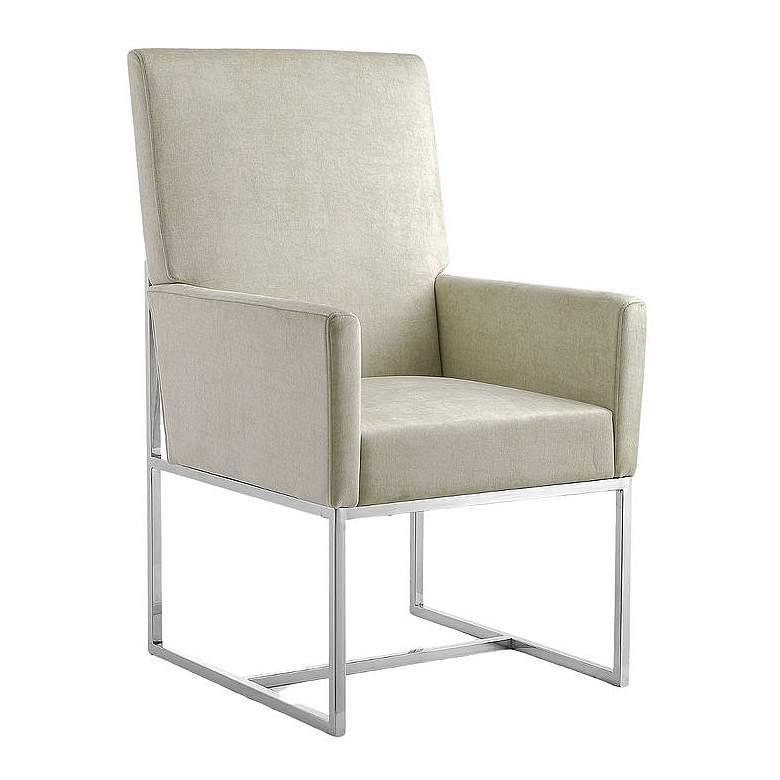 Image 1 Element Champagne Velvet Dining Armchair