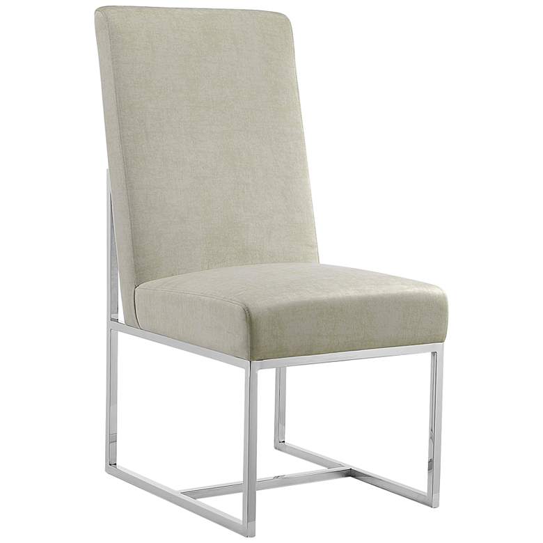 Image 1 Element Champagne Velvet Fabric Dining Chair