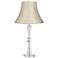 Element Crystal Table Lamp with Cream Bell Shade