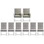 Element Steel Dining Chairs (Set of 8)