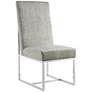 Element Steel Velvet Fabric Dining Chair