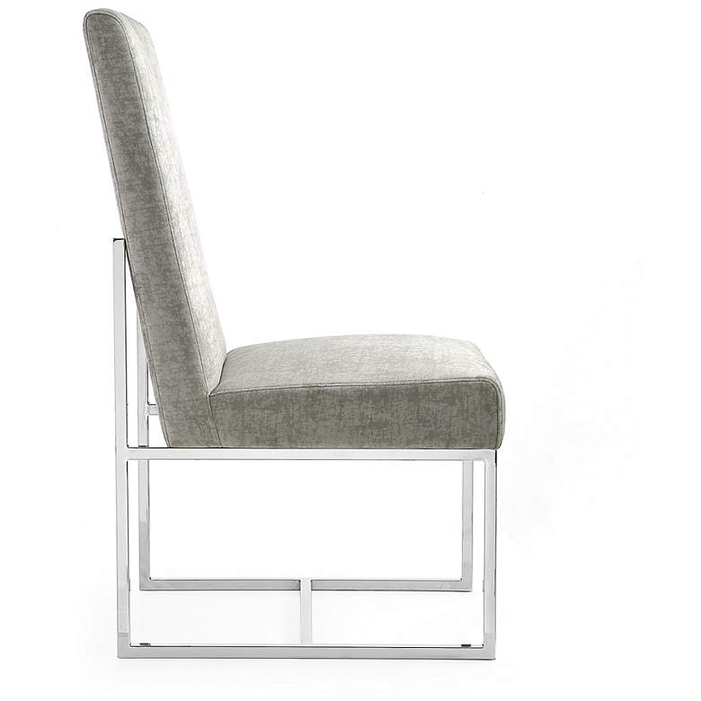 Image 4 Element Steel Velvet Fabric Dining Chair more views