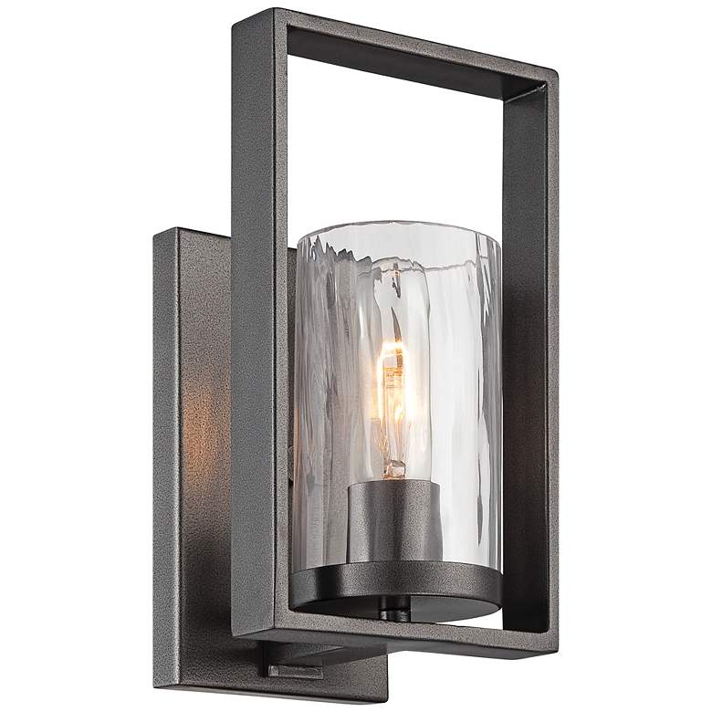 Image 1 Elements 10 3/4" High Charcoal Wall Sconce