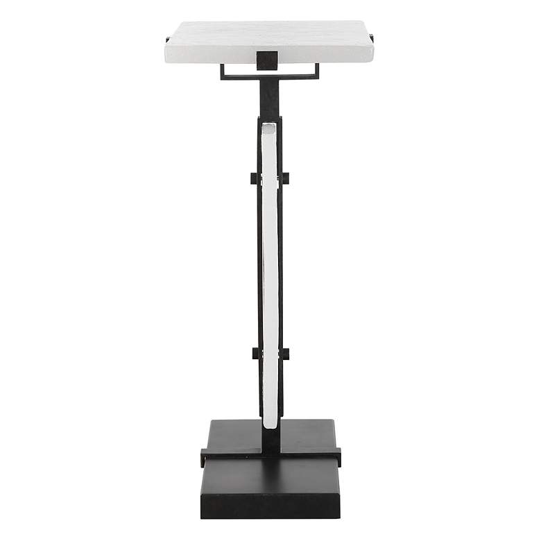 Image 5 Elements 24" High Aged Bronze and Bubble Glass Accent Table more views