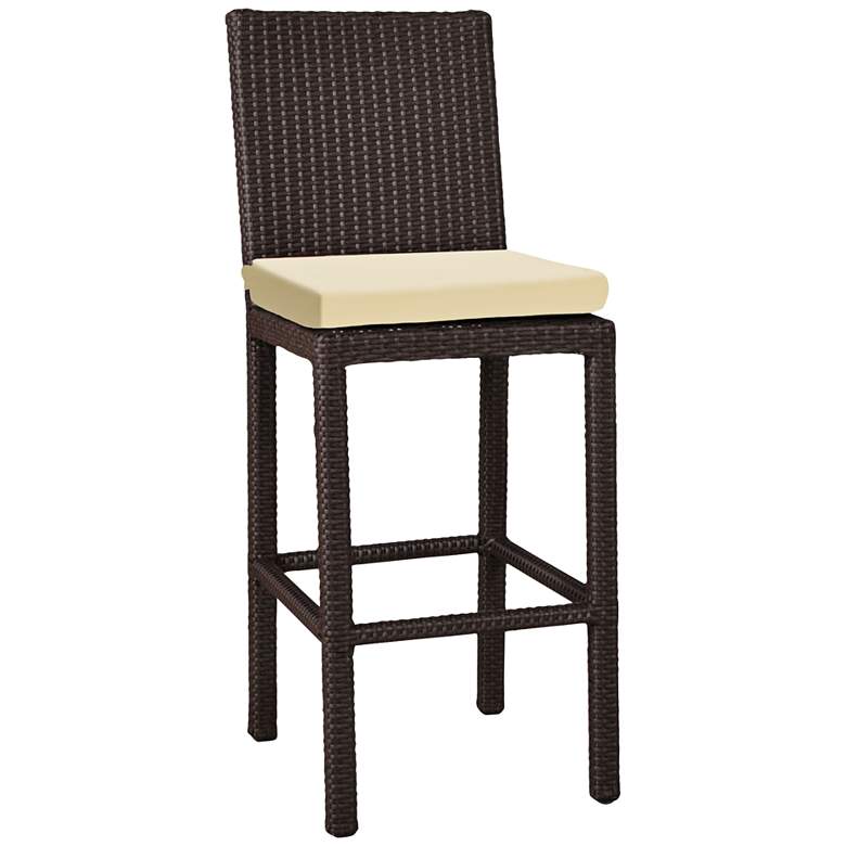 Image 1 Elements 26" Weave Beige Canvas Outdoor Counter Stool