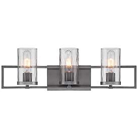 Image1 of Elements 3-Light 24" Wide Charcoal Bath Light