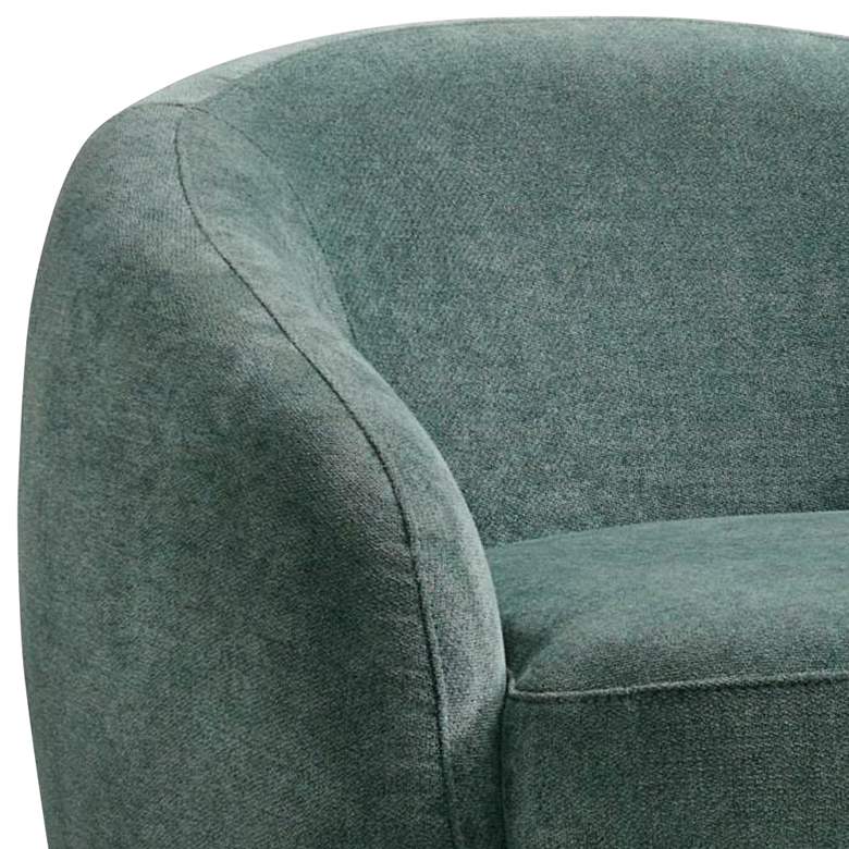 Image 2 Elements Chanel 34" Wide Bristo Teal Green Fabric Swivel Chair more views