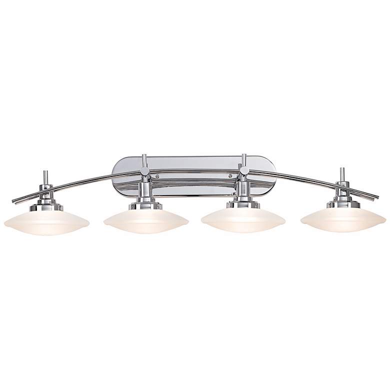 Image 1 Elements Chrome 40 inch Wide Bathroom Wall Light