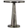 Elements Clark 15.25" Wide Antique Nickel End Table