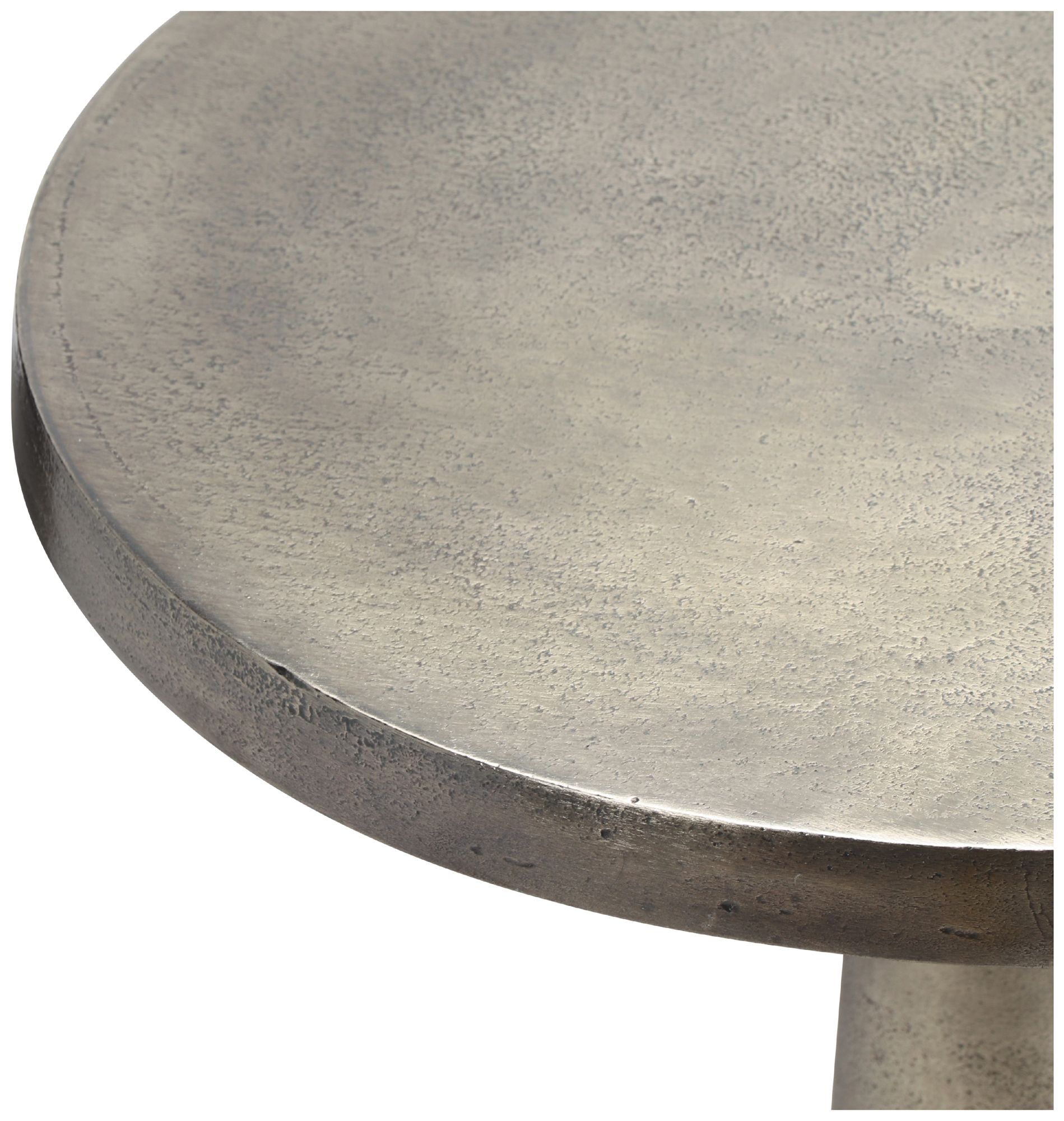 Image 2 Elements Clark 15.25" Wide Antique Nickel End Table more views