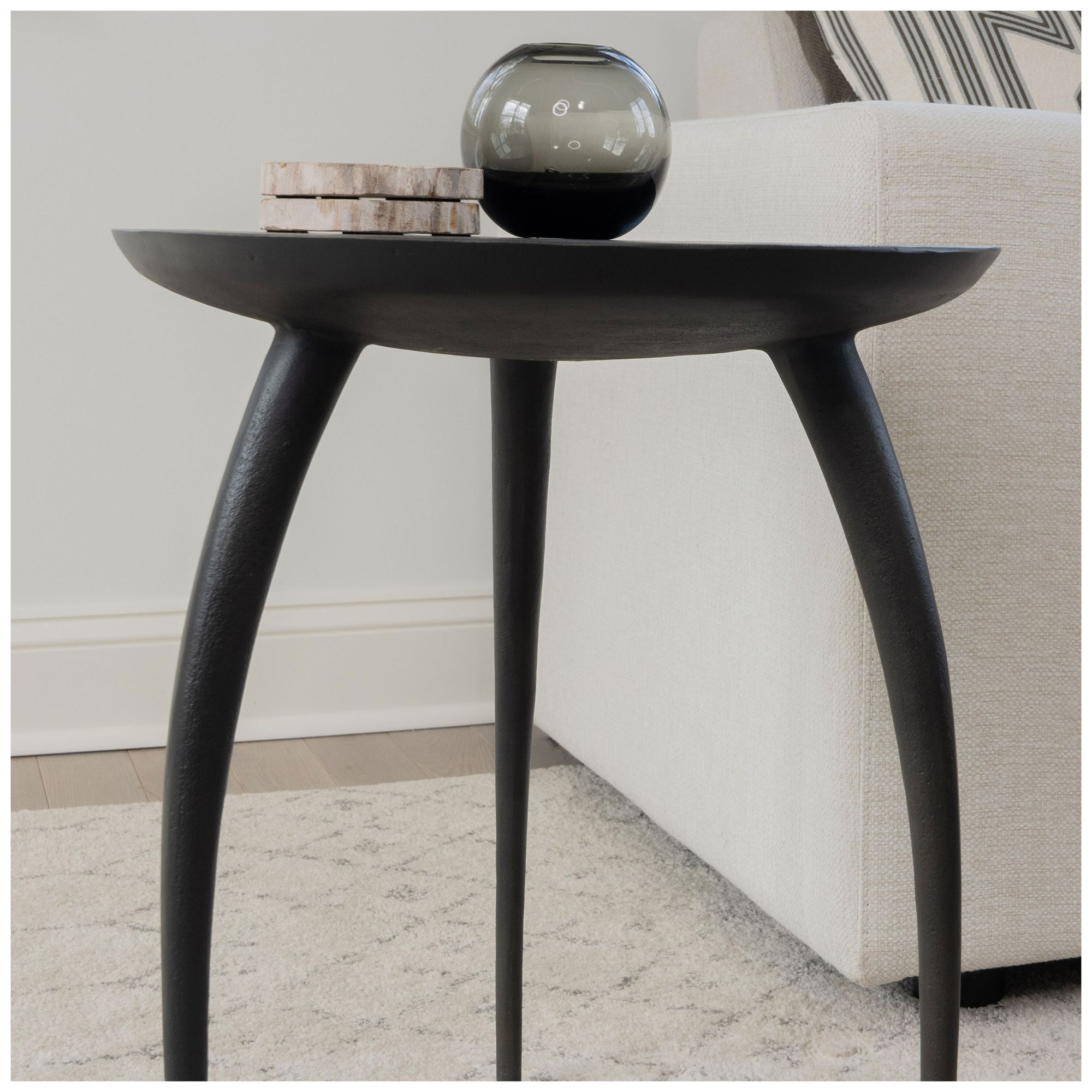 Image 4 Elements Keel 16.25" Wide Antique Zinc End Table more views