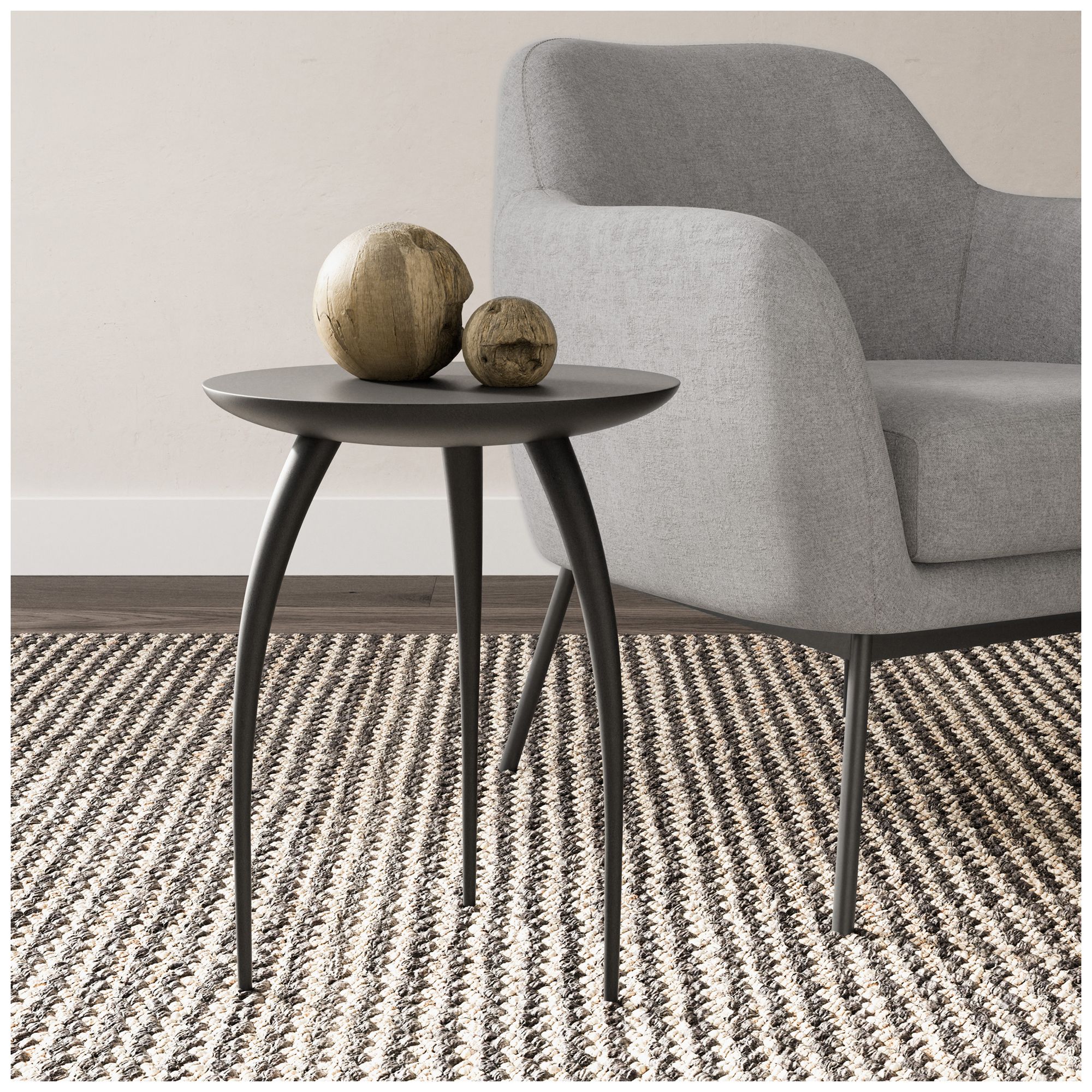 Image 7 Elements Keel 16.25" Wide Antique Zinc End Table more views