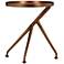 Elements Meret 15.25" Wide Antique Brass End Table