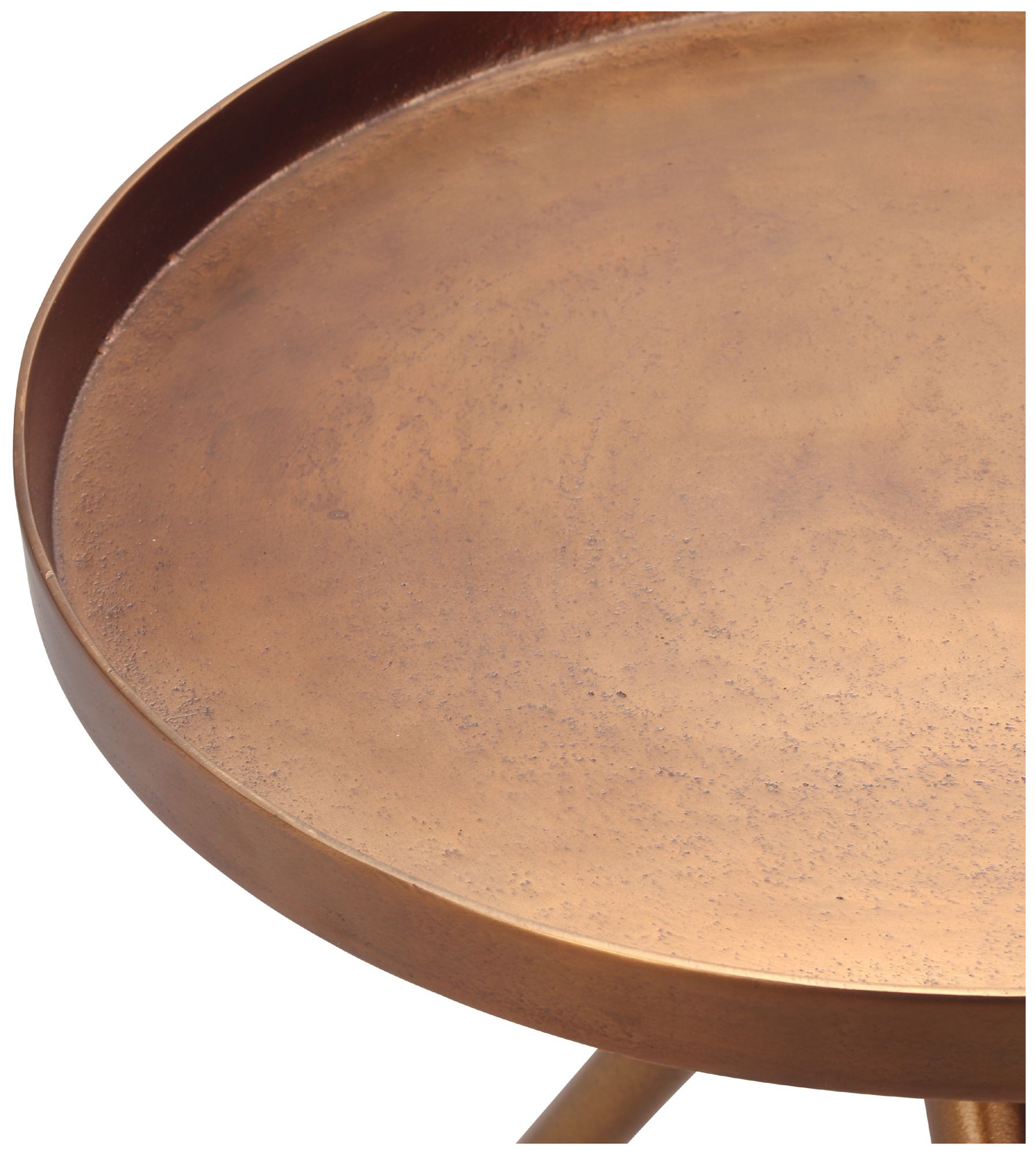 Image 2 Elements Meret 15.25" Wide Antique Brass End Table more views