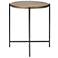 Elements Navi 18.5" Wide Antique Brass End Table Black Frame