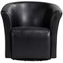 5_Elements Rocket 31" Wide Rivera Black Swivel Accent Club Chair more views