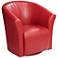 Elements Rocket 31" Wide Rivera Red Swivel Accent Club Chair