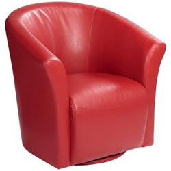 Elements Rocket 31" Wide Rivera Red Swivel Accent Club Chair