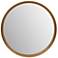 Elements Samar 2323"Dia. Antique Brass Round Mirror