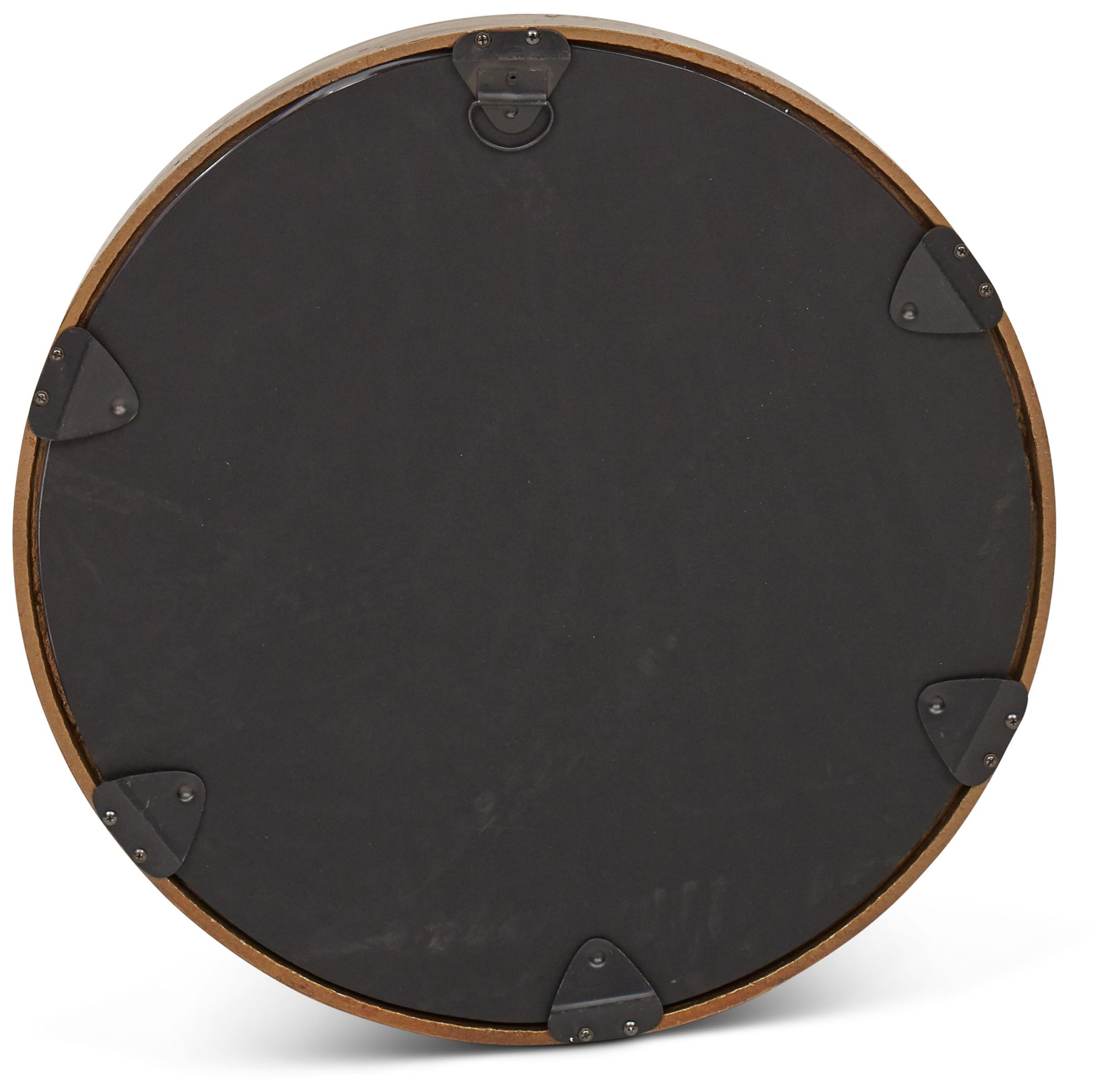 Image 4 Elements Samar 2323"Dia. Antique Brass Round Mirror more views