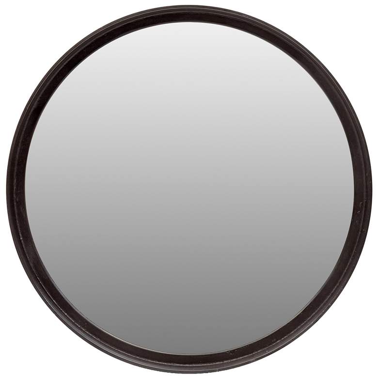 Image 1 Elements Samar 2323"Dia. Raw Bronze Round Mirror