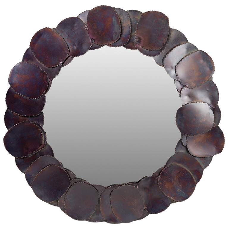 Image 1 Elements Suri 3333"Dia. Cobalt Round Mirror